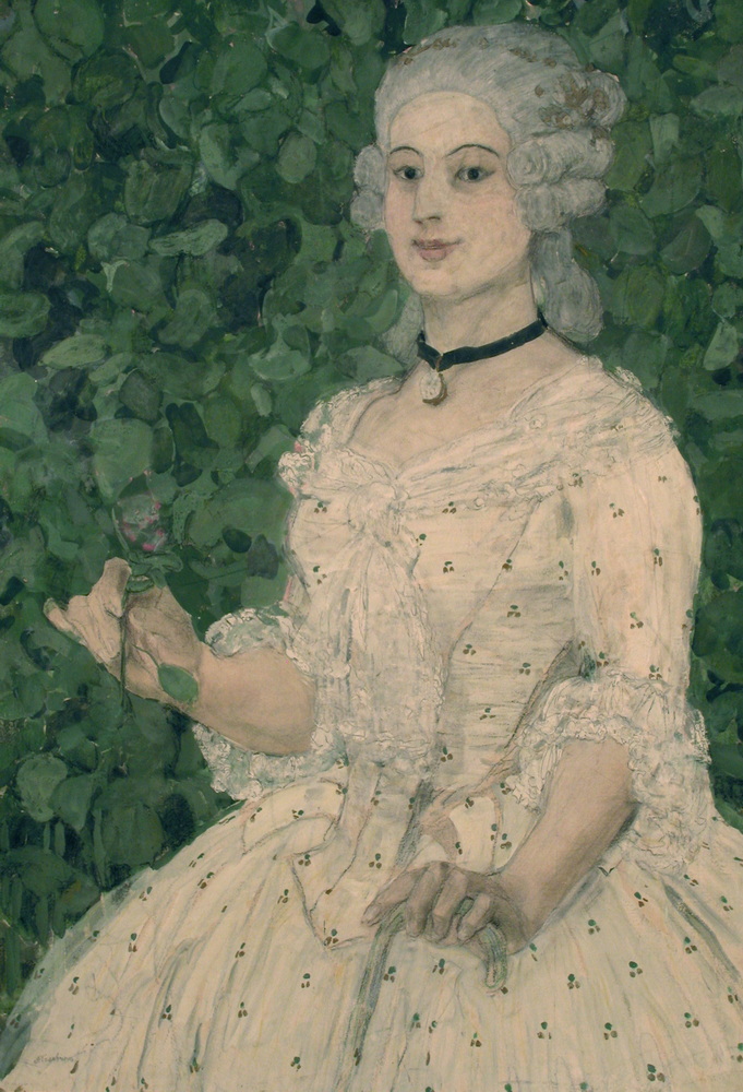 Галавін Аляксандр Якаўлевіч. 1863–1930Маркіза. 1908Папера, кардон, акварэль, аловак, тэмпера, свінцовыя і цынкавыя бялілы